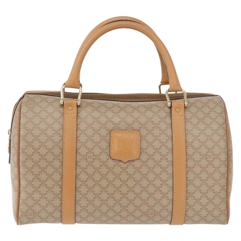 Celine Macadam Boston Bag Beige